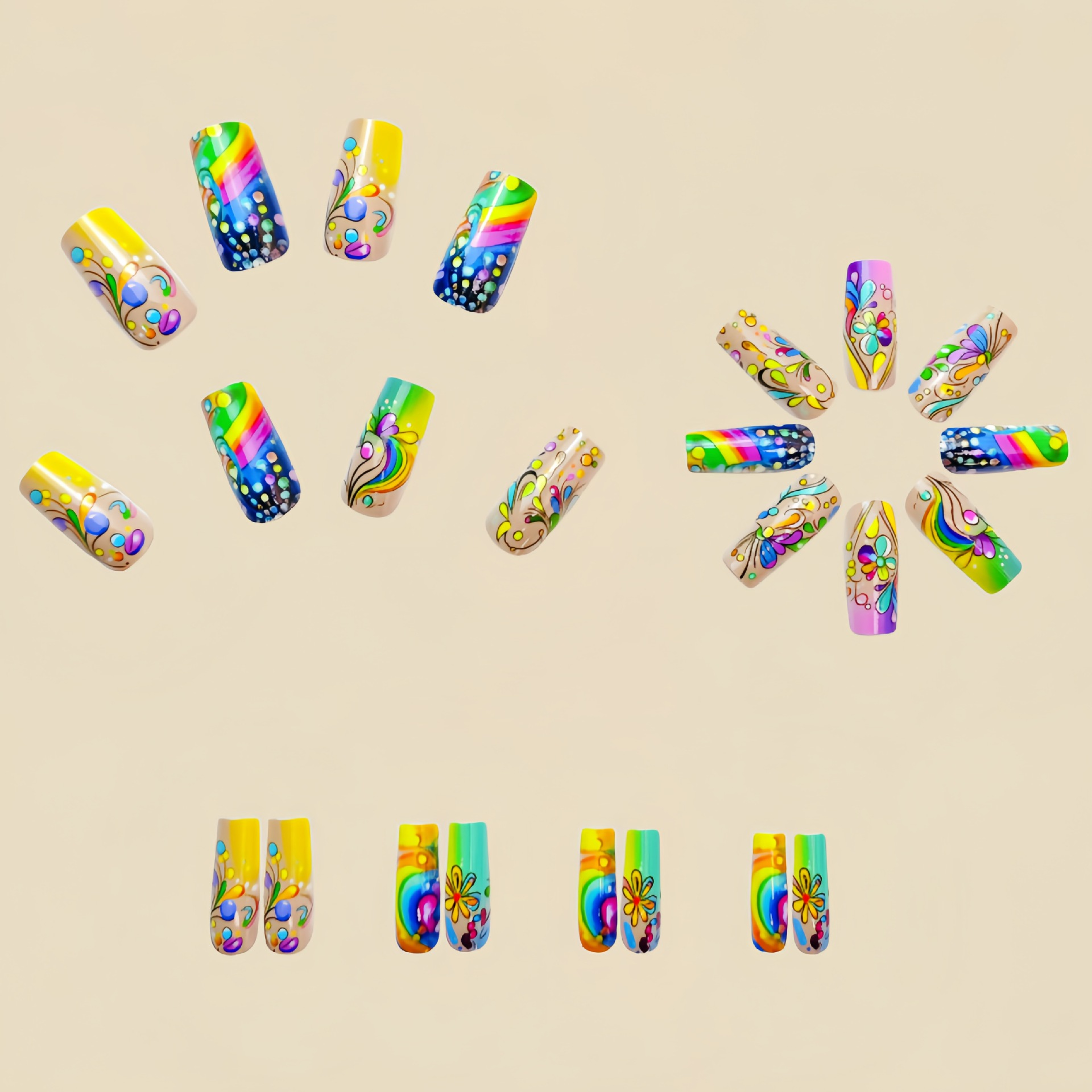 24pcs/Set Press On Nail CU24029