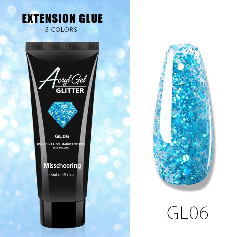 nails Extension Gel sequin color Seq-06