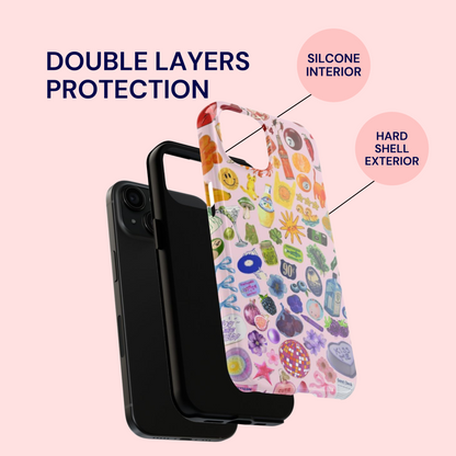 Rainbow Collage Phone Case