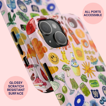 Rainbow Collage Phone Case