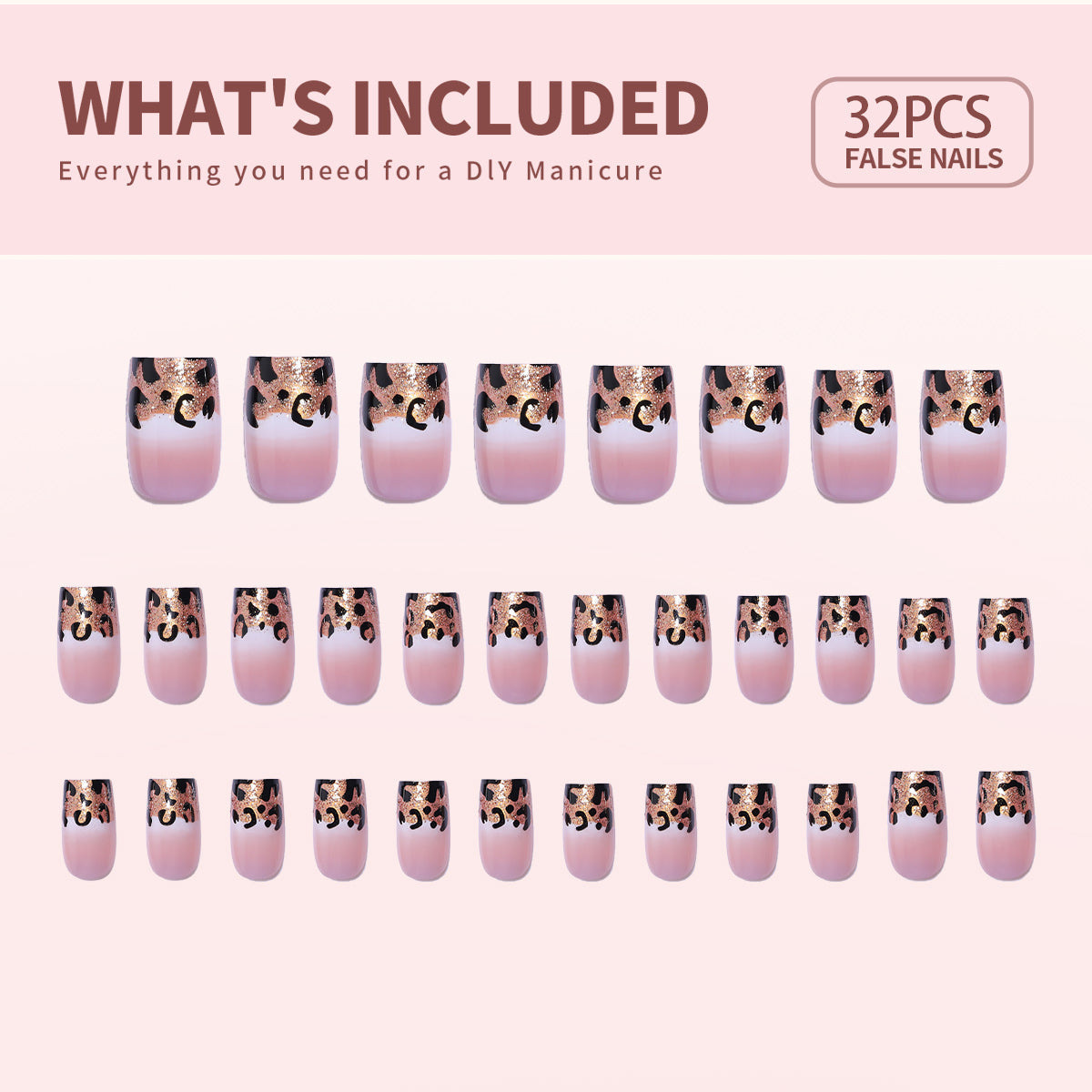 Gel Press On Nail 16 Sizes-32 Pcs Kit X004LQHGUR-1