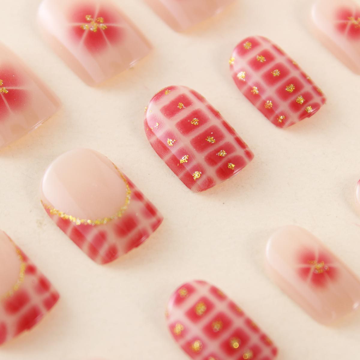 Gel Press On Nail 16 Sizes-32 Pcs Kit X004R7L2HN