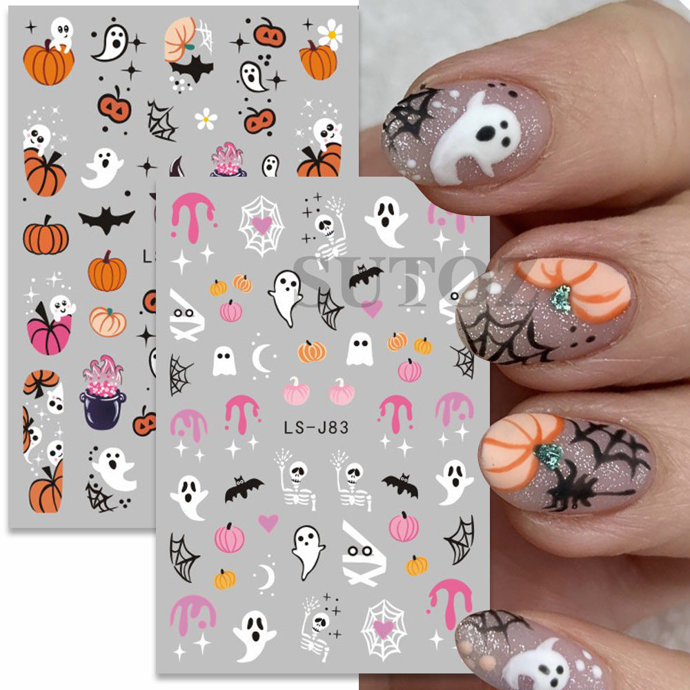 Nails Art Stickers 3D Self-Adhesive Nails Decals