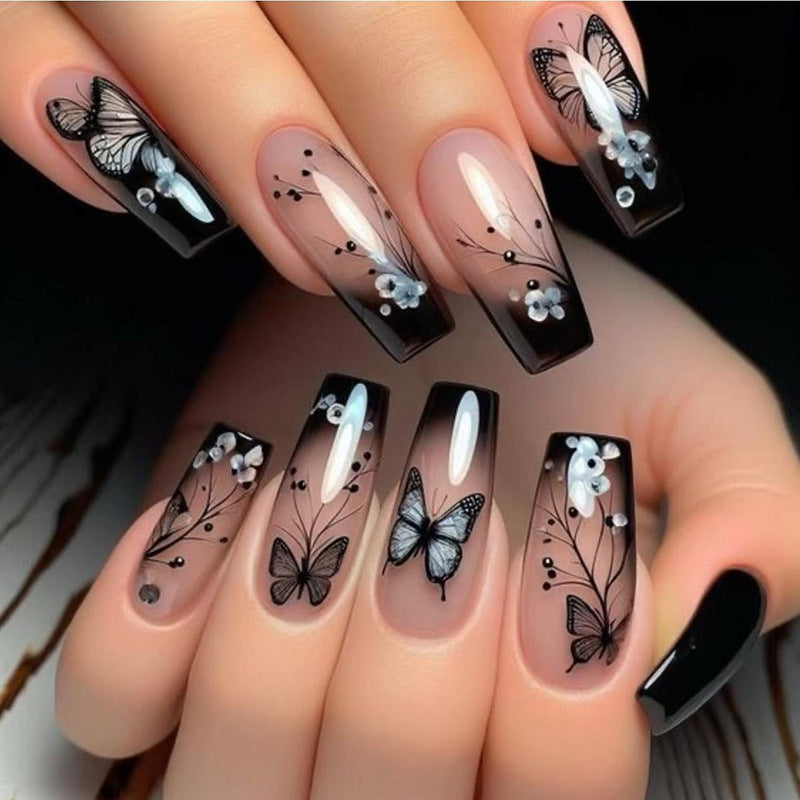 24pcs/Set Press On Nail W1898