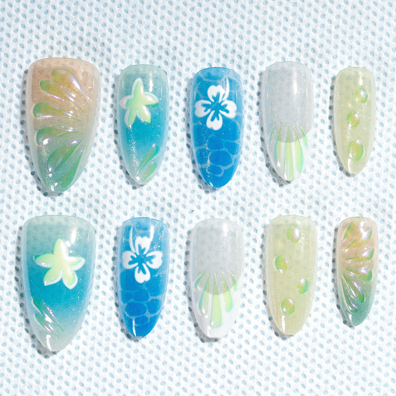 Sale 15 Sizes-30 Pcs 3D Press On nails tk3d11