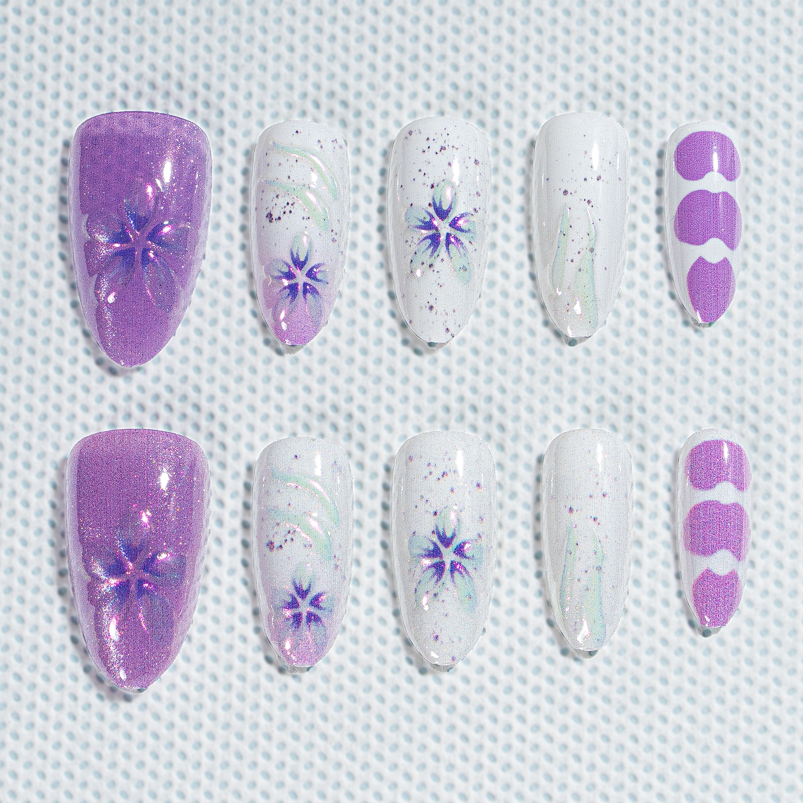 Sale 15 Sizes-30 Pcs 3D Press On nails tk3d02