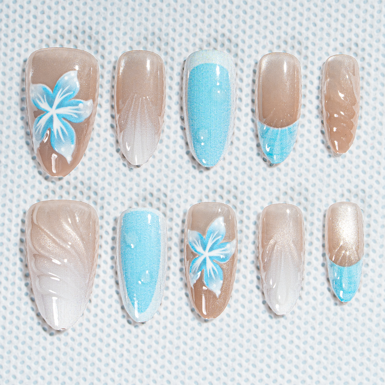 15 Sizes-30 Pcs 3D Press On nails tk3d04