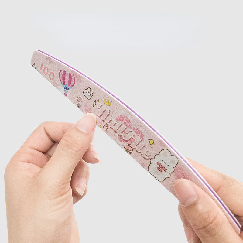7 PCS Nail File Set - Includes 100/180. 180/240. 80/80. 120/150 Grit Files for Manicures