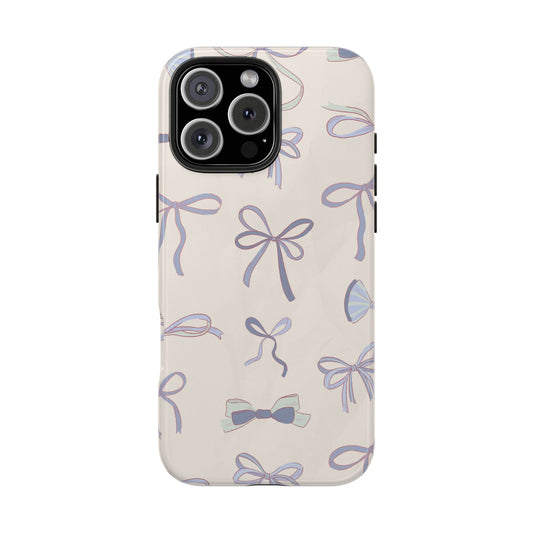 Blue Bows Phone Case